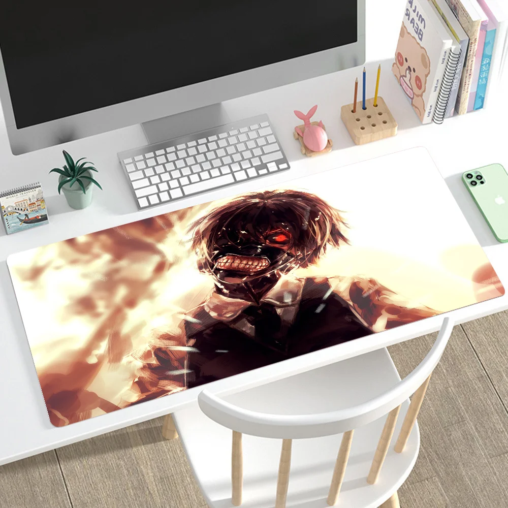 

Tokyo Ghou Mousepad Mouse Mat Desk Mat With Pad Gaming Accessories Prime Gaming XXL Keyboard Pad Padding Mat