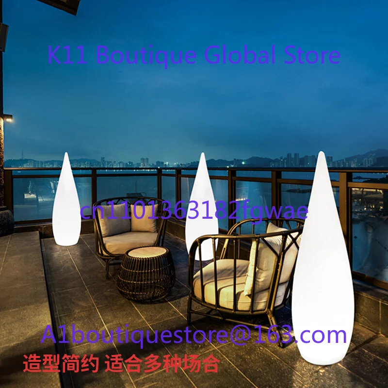 

Уличная лампа с каплей воды Торшер Солнечная садовая лампа Газон Отель Проход Лагер Живописное пятно Вертикальный