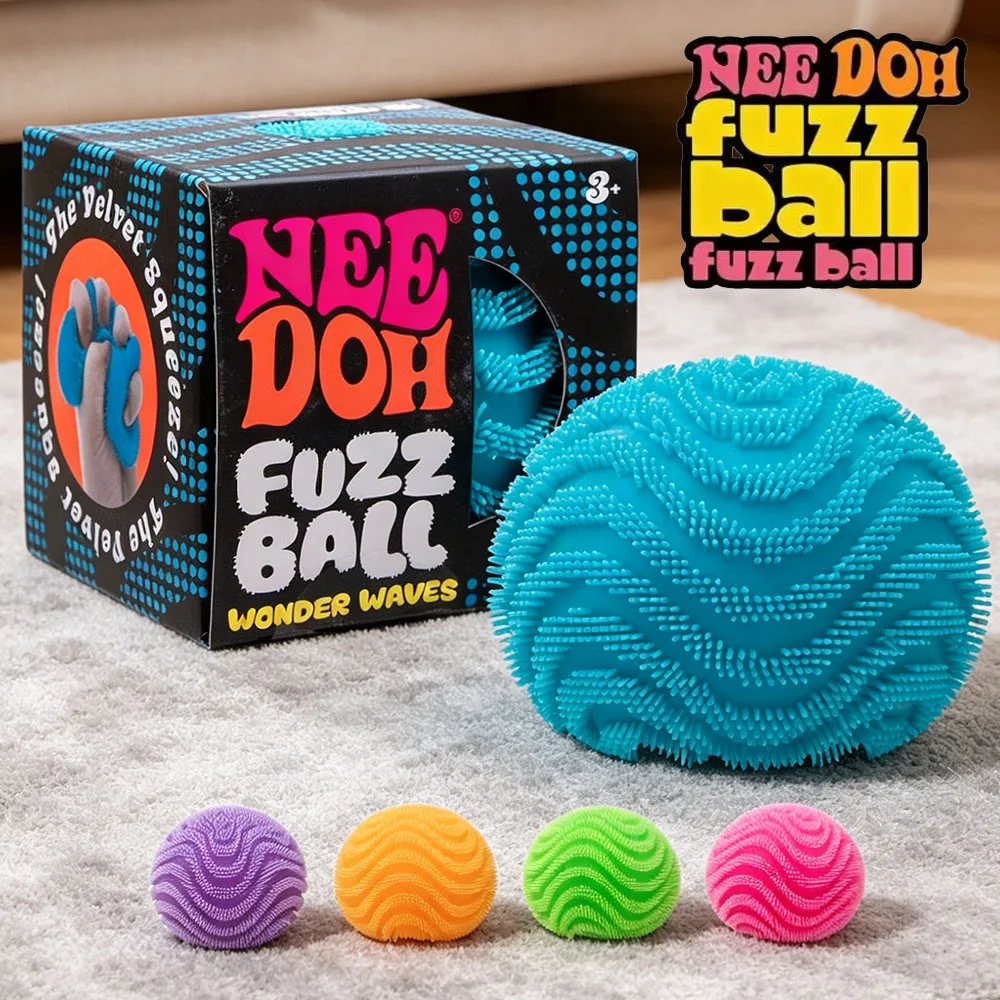 

NeeDoh Fuzz Ball Blind Box Series Desktop Ornament Stress Relief Toys Suitable For People Under Pressure Fun Soft Stress Ball