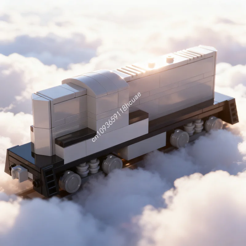 114 stks MOC Freestyle EMD GP 7 Locomotief Modelbouw Speelgoed Kerstcadeau Blokken Bouw DIY Idee Creatief Onderwijs