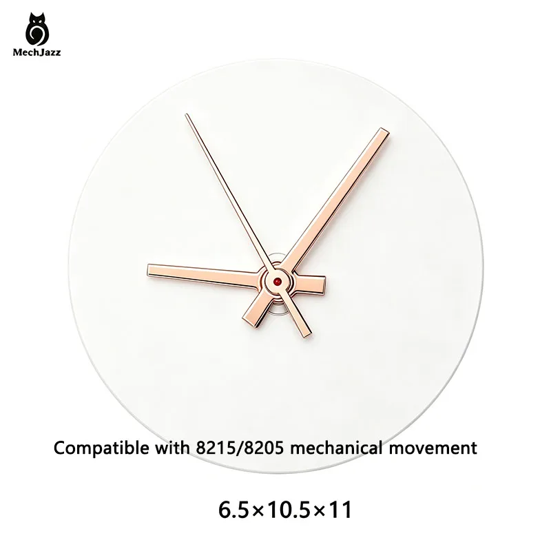 MechJazz Golden Watch Hands Set, Silver Pointers, Replacement Mod Accessories for 8215, 8205 Automatic Movements