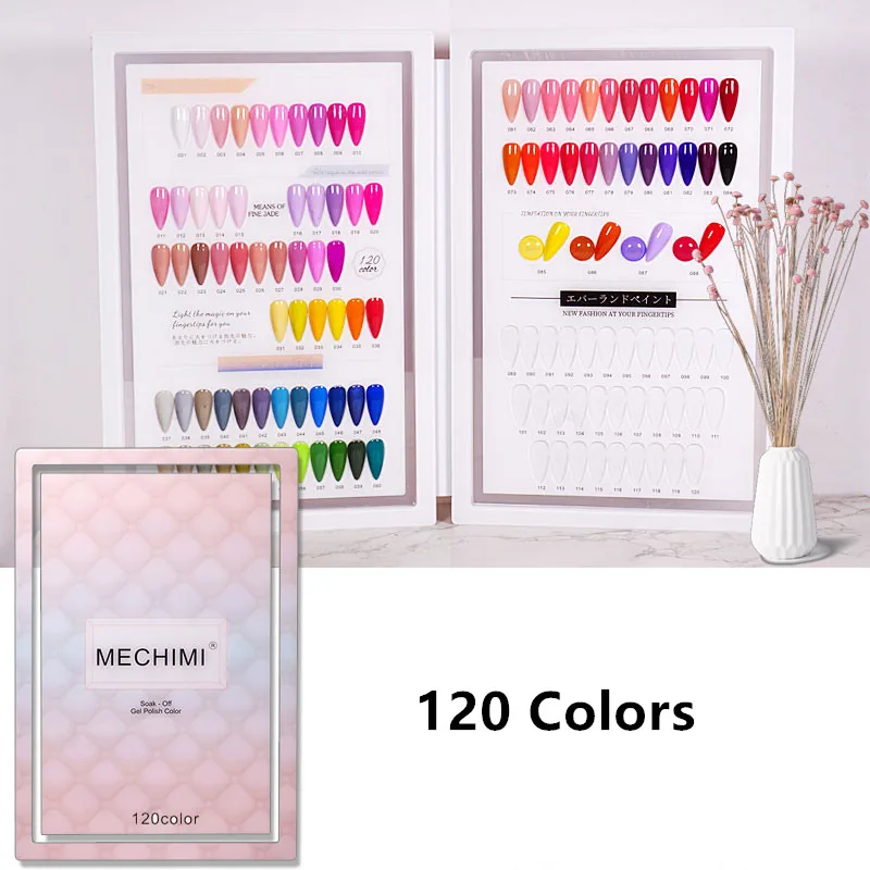 Nail Display Book Nail Polish Books with Fake Nail Tips False Nails Styles Showing Book Nails Tool Nail Polish Practice Palette