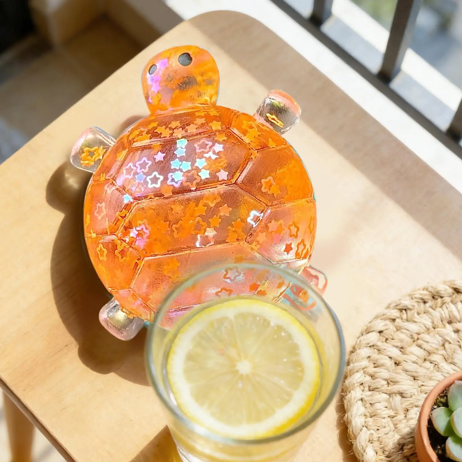 Squeeze Toys Glitter Turtle Shape Basket Stuffers Sensory Toy For Home School Classroom Dorm College Travel Road Trip Holiday