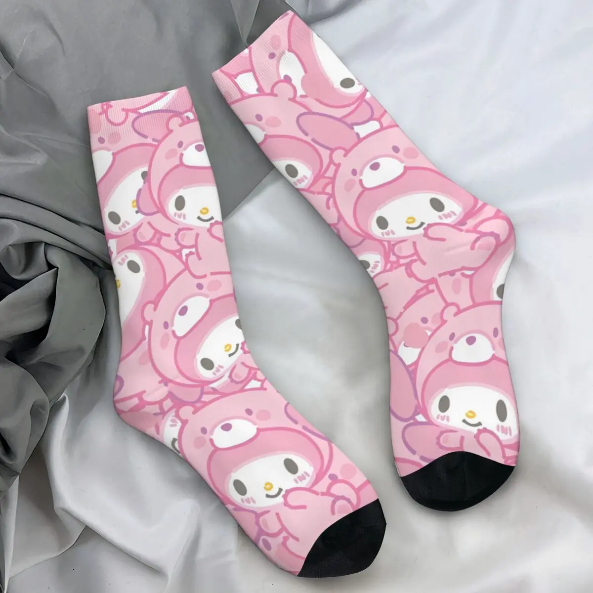

My Melody Stockings Custom Funny Socks Autumn Non-Slip Socks Unisex Men Running Quality Socks