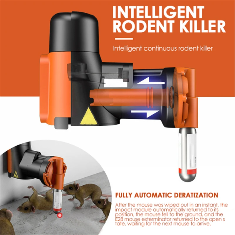 

Portable Easy Multi-catch Mouse Rat Trap Humane Auto Reset Rodent Killing Machine Trap Stand Automatic Lure Pump CO2 Canister