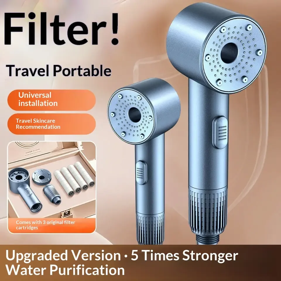 

Pressurized Filter Shower Head High Quality Super Strong Household Handheld Shower Head Purification Filter Showerhead 1PC