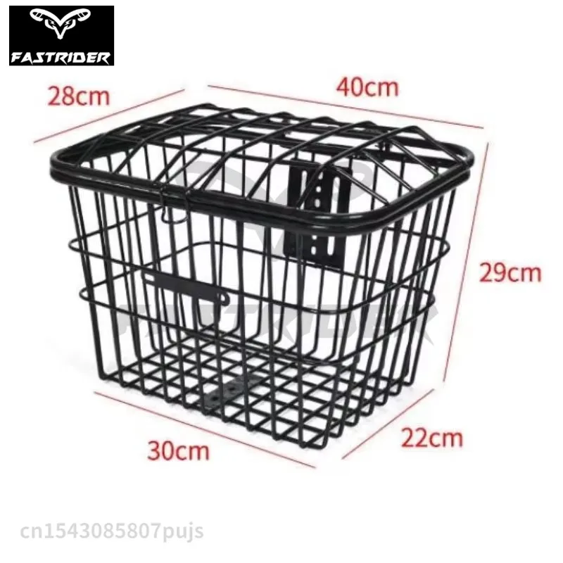 Bold Rear Bike Basket Large Capacity Metal Bicycle pet Basket Waterproof Rainproof Bike Bag Bike Accessories 자전거 바구니