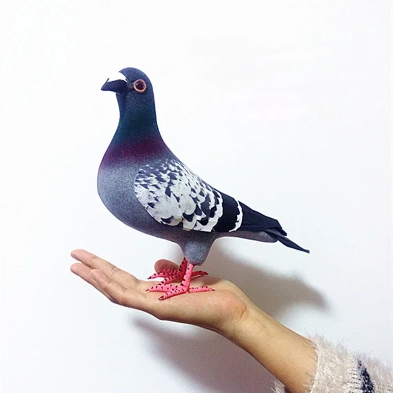 Big Size Simulation Foam Pigeon Model Fake Artificial Imitation Bird Animal Home Garden Ornament Miniature Decoration