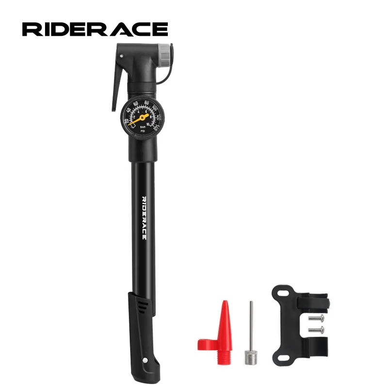 140Psi Bicycle Tire Air Inflator Aluminum Alloy Bike Hand Pump Schrader Presta Valve Ball Needle Portable Cycling Accessories