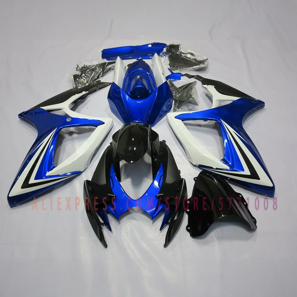 For 2006 2007 GSXR600 750 Fairing Set Injection Kit 06 07 GSXR750 600 Custom Motorcycle Fairings Bodywork Set