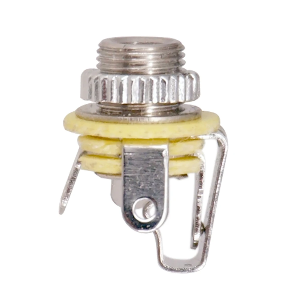 SMIEA 5 uds 3,5mm 1/8 pulgadas conector de entrada Mono para guitarra eléctrica bajo auricular altavoz enchufes