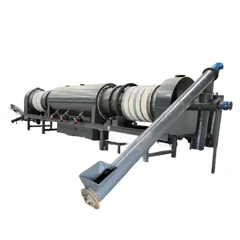 2026 CE 700-800 Kgh Smokeless Coconut Shell Continuous Type Charcoal Carbonization Furnace Rice Husk Biochar Charcoal Making