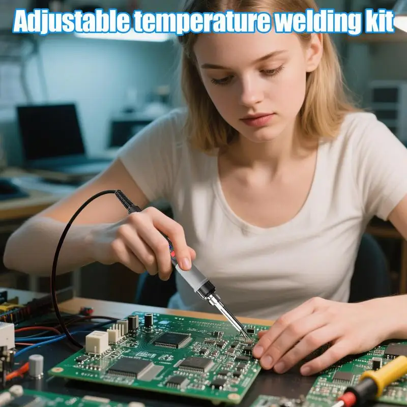 Small Soldering Tool 90W Electronics Welding Iron Solder Kit Ergonomic Fast Heating Handheld Welder Machine For Home Projects