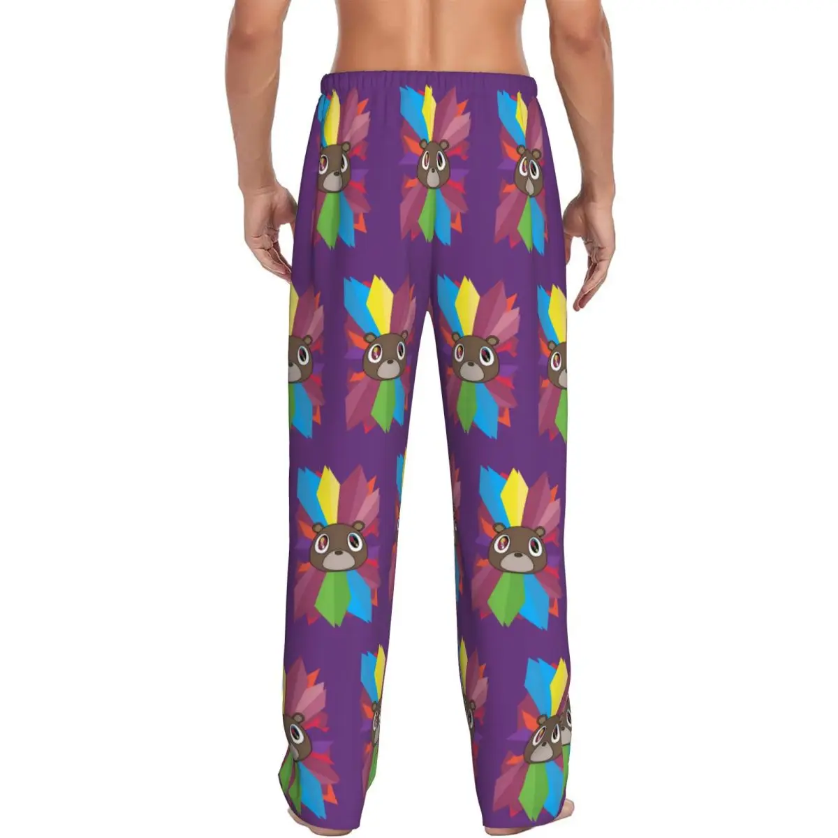 مخصص كاني ويست بيجامة السراويل ملابس خاصة للرجال حزام مطاط التسرب الدب صالة النوم قيعان مع جيوب