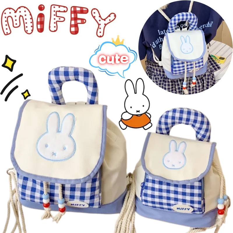 

New Miffy Backpack High-value Cartoon Printed Cute Girl's Sweet Large Capacity Portable Water-repellent Portable Crossbody Bag