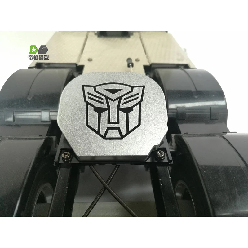 Silver Simulation Metal Cover Grinding Disc Cover for 1/14 Tamiya RC Truck Car Scania 770S 6X4 56368 8X4 56371 Diy Parts Toys