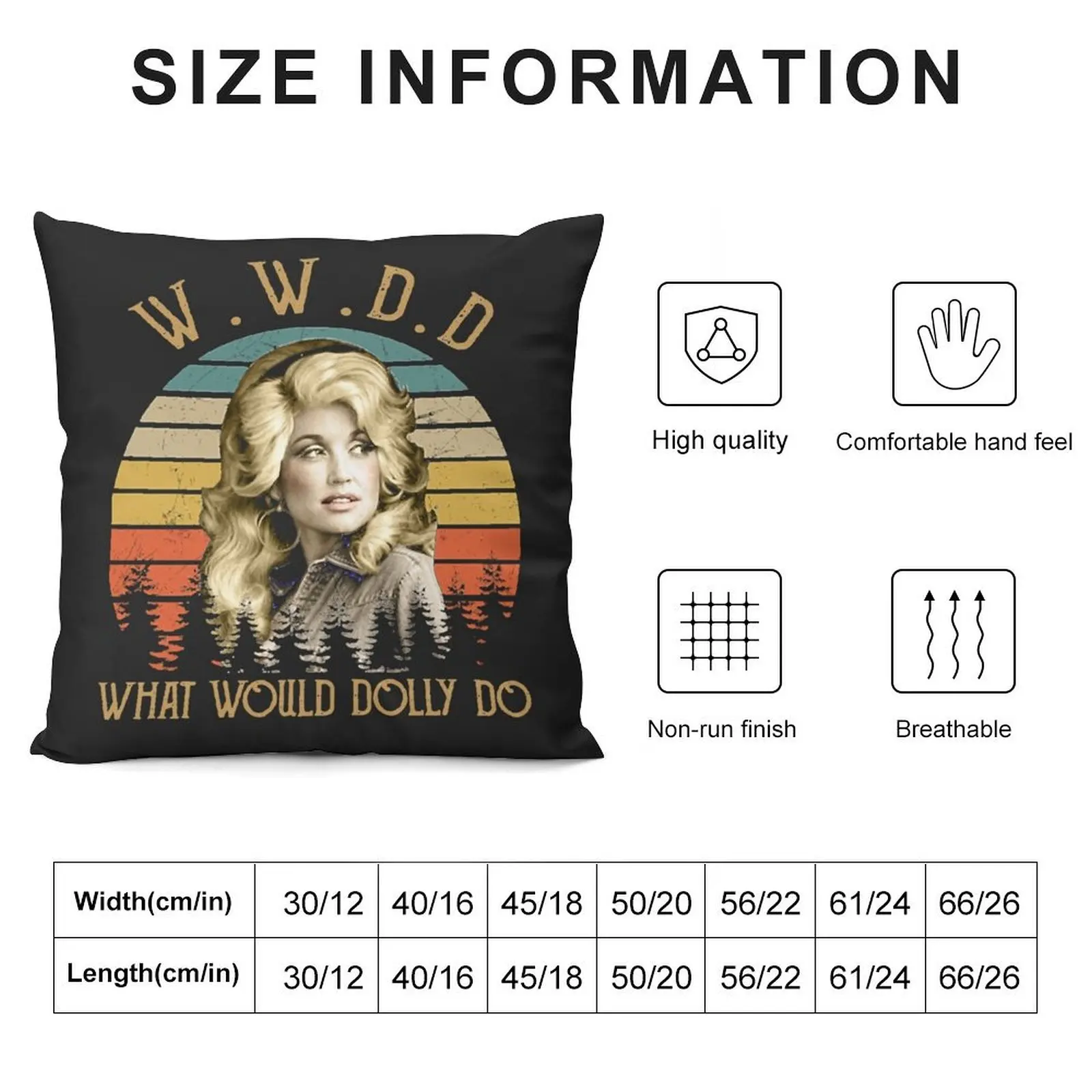 What Would Dolly Do Country Music Retro Style Throw Pillow Pillows Aesthetic Decorative Cushions For Living Room pillow