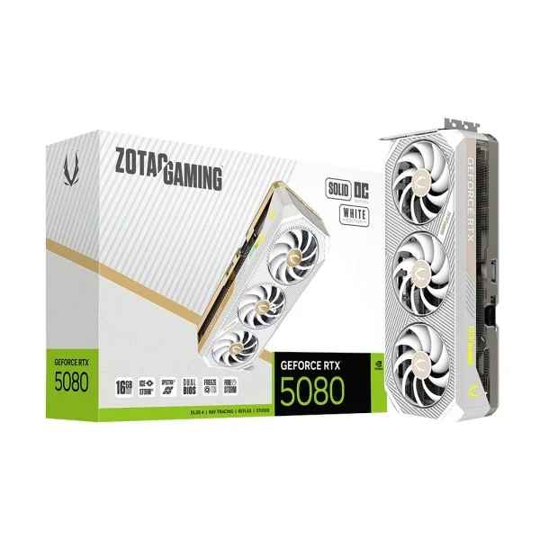 Zotac Gaming Geforce Rtx 5080 Solid Oc White D7 16Gb