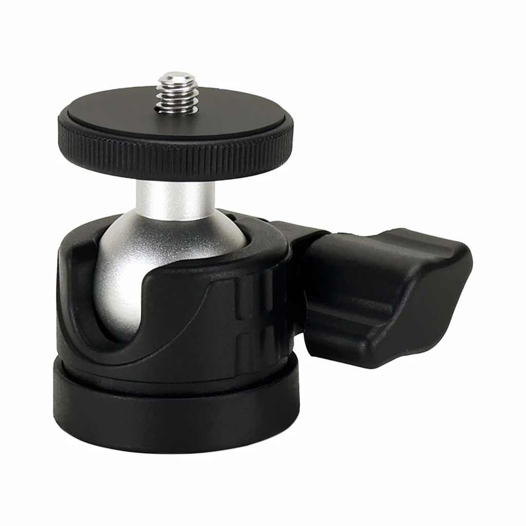 Universal Tischplatte Mini Stativ Panorama Kugelkopf Stativ 360-Grad-Drehschraube 1/4 "Schraube für Kamera Handy Selfie Stick – Detail 8