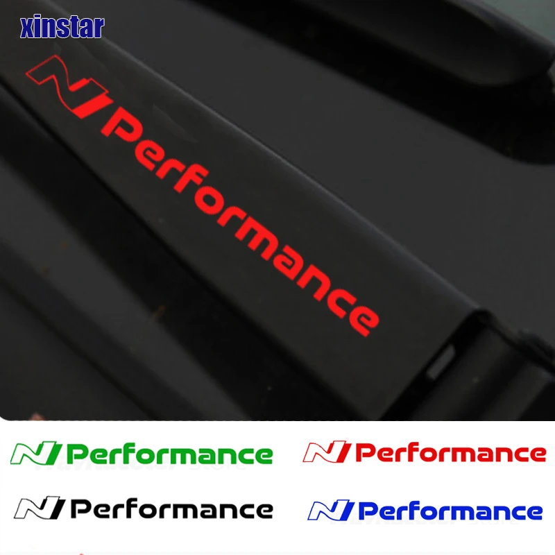 4Pcs N Perofermance Car Windshield Wiper Sticker For Hyundai i10 i20 i30 i40 ix35 TUCSON Elantra SONATA GENESIS SOLARIS VEOSTER