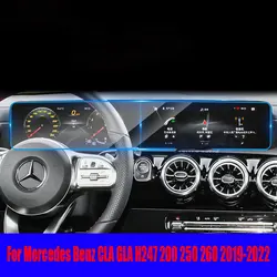 For Mercedes Benz CLA GLA H247 200 250 260 2019-2022 Car GPS Navigation LCD Screen Tempered Glass  Protective Film Accessories