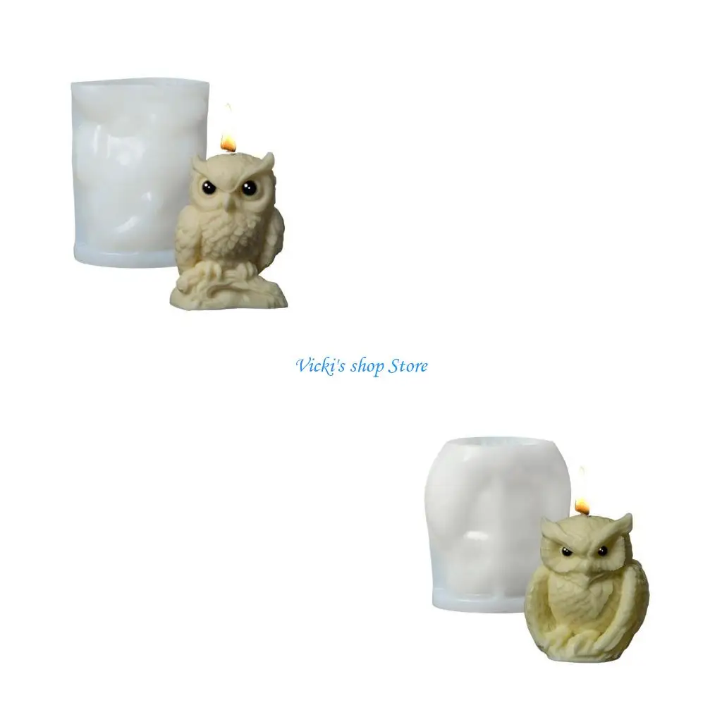 Owl Tabletop Ornament Mold Animal Theme Soap Mould Epoxy Resin Mould for Jewelry Making and Handmade Craft