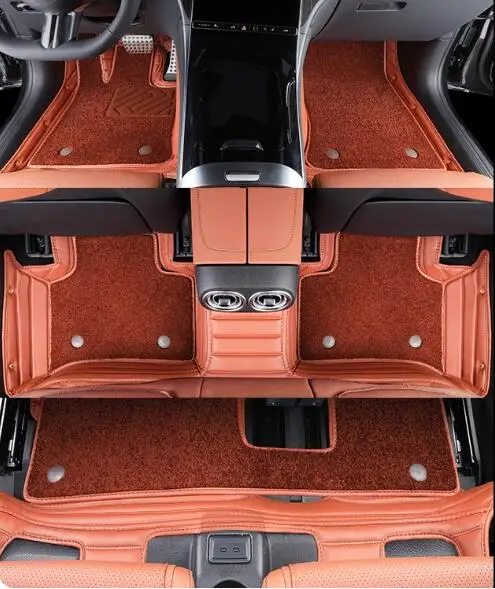

Custom special car floor mats for Mercedes Benz EQB 250 300 350 7 seats 2026-2022 Top quality double layers carpets for EQB 2025