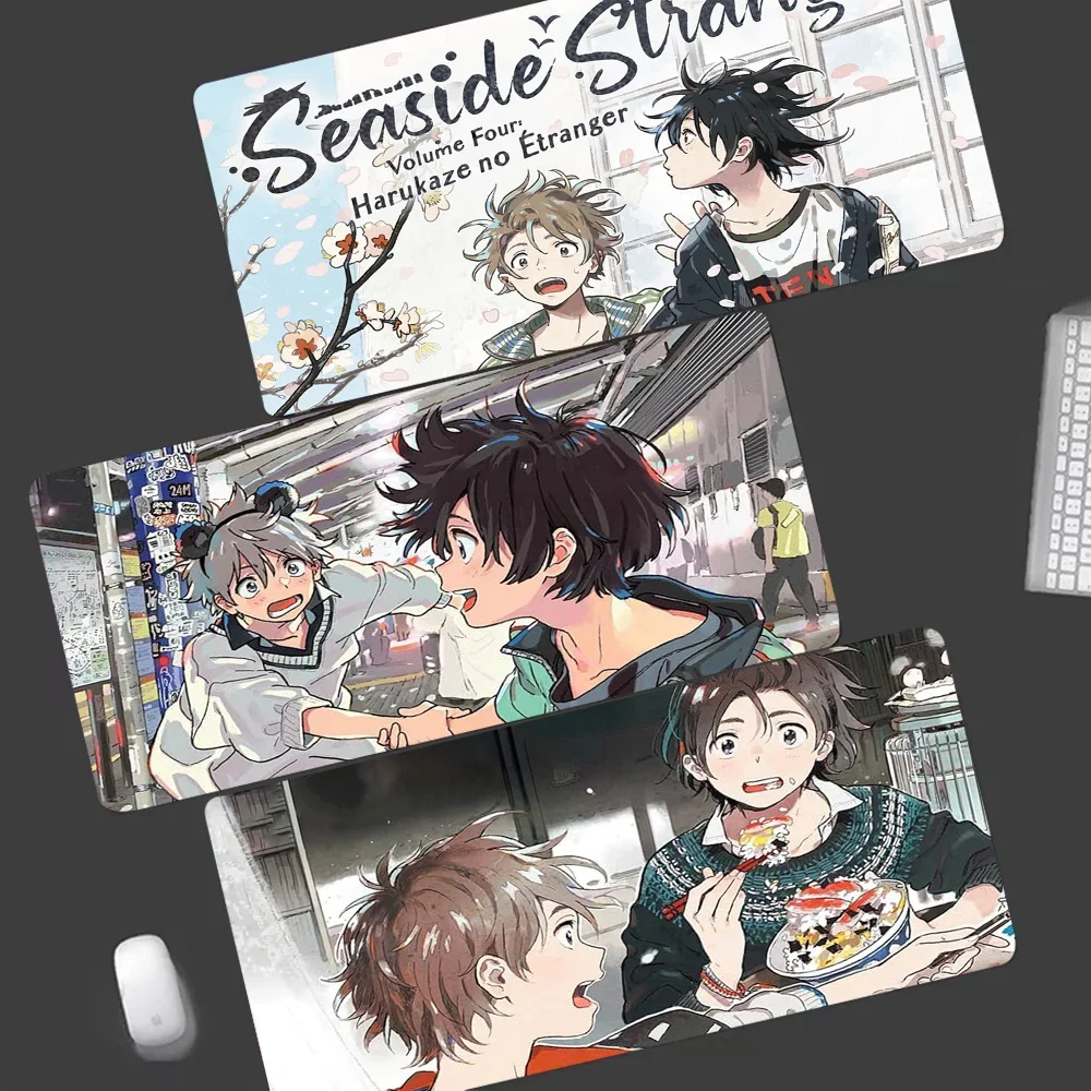 

Umibe No Etranger Animation Office Computer Desk Mat Table Keyboard Big Mouse Pad Laptop Cushion Non-slip For PC Mouse Carpet