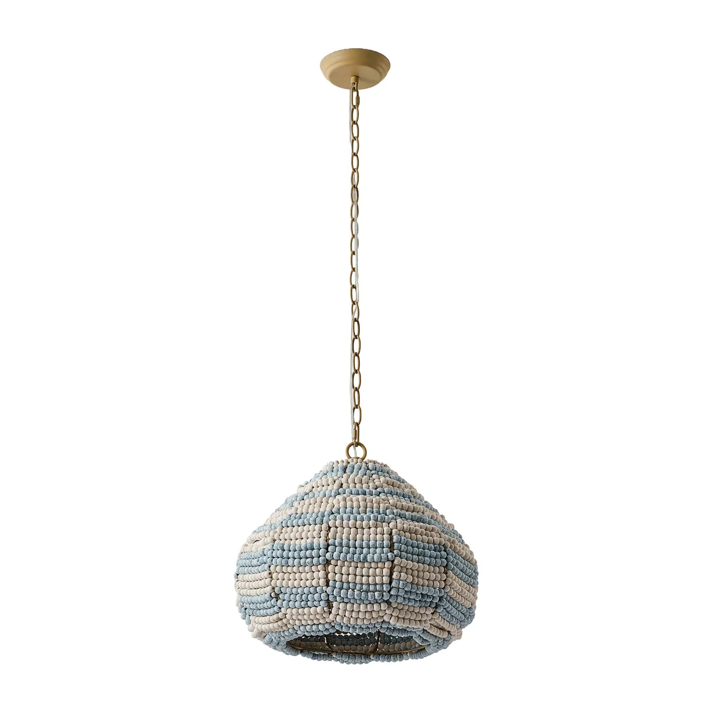 French Retro Handmade Wooden Bead Chandelier Art, Restaurant Lamp, Homestay, Villa, Cafe Lamp