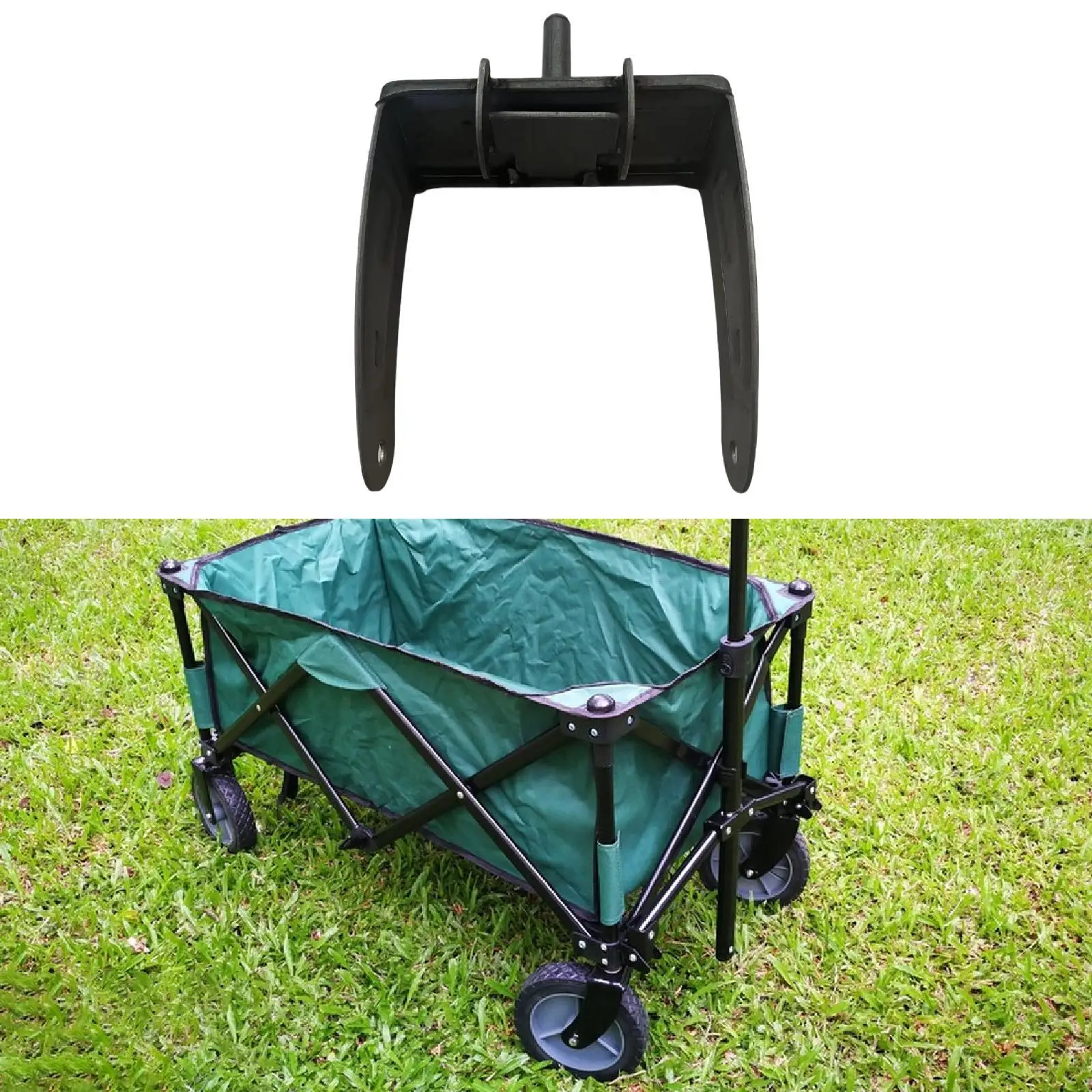 Premium Metal Shopping Trolley Fork Foot Accessory Easy Install Sturdy Hardware for Folding Carts