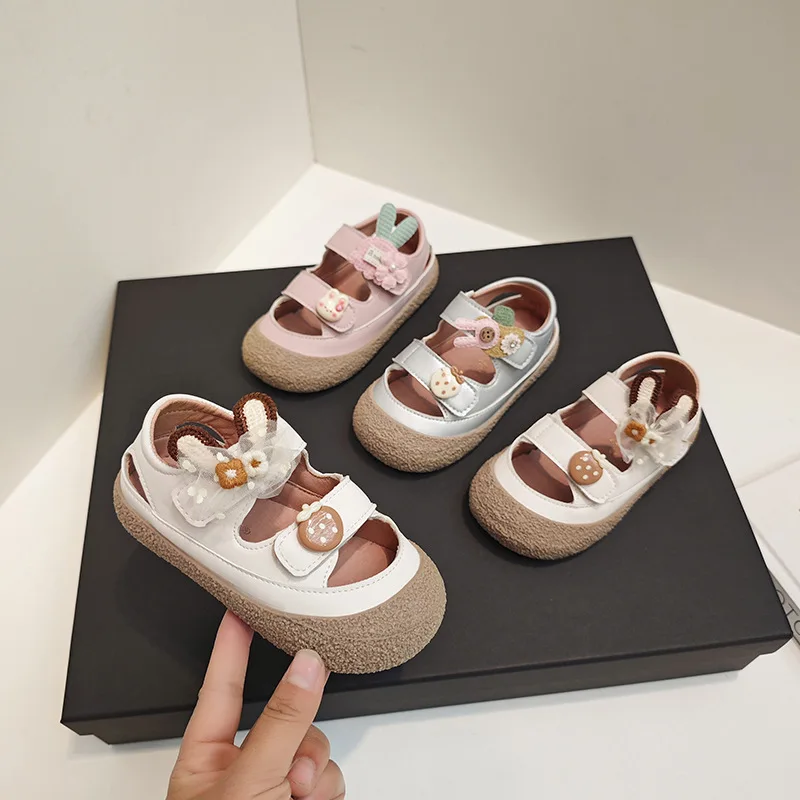 

Fashion Girls' Shoes 2025 Summer New Kids Sandals Sweet Cute Girls Sports Sandals Comfort Anti Slip Child Beach Shoes Sandalias