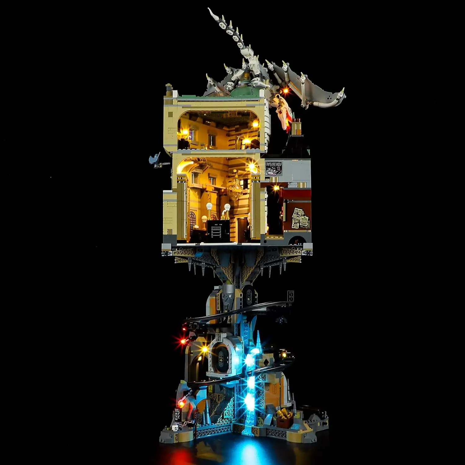 MAXCXT LED Light for Lego-76417 Harry Potter Gringotts Wizarding Bank DIY Decorative Lamp (Not Include Lego Building Blocks Set)