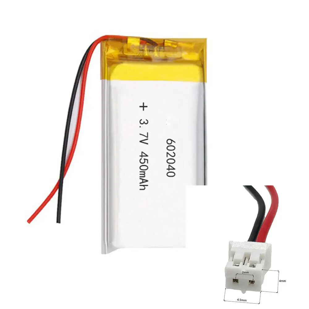 Rechargeable 3.7V 450Mah 602040   Polymer Ion Battery For MP3 SMART WATCH CAMERA POWER BANK TABLET MOBILE POWER ELECTRIC TOYS