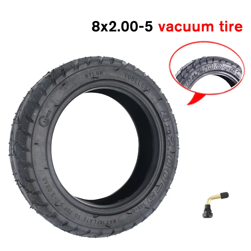 8x2.00-5 Tubeless Tire Wheel Tyre 8X2.00-5 wheel hub For Kugoo S1 S2 S3 C3 MINI Electric BIKE 10mm 12mm