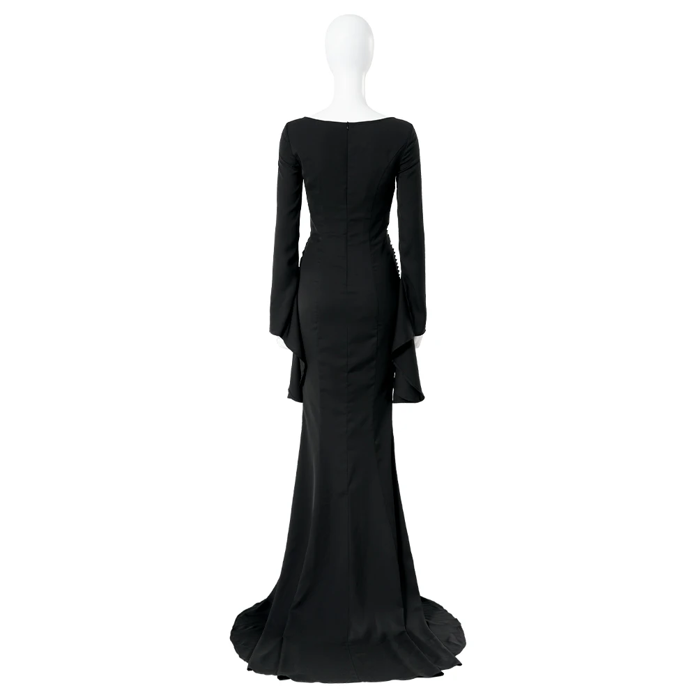 Addams Morticia Wednesday Mother Quality Dress Black Costume Black Bodycorn Long Evening Dress Outfit Halloween Carnival Suit - AliExpress 200000532 Addams Morticia Wednesday Mother Quality Dress Black Costume Black Bodycorn Long Evening Dress Outfit Halloween Carnival Suit - AliExpress 200000532