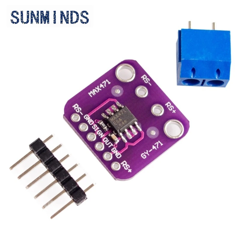 1pcs Max471 Voltage Current Sensor Module For Arduino AVR Tester Board 5V DC 3-25V 0-3A Resistive Voltage Divider GY-471 Sensors