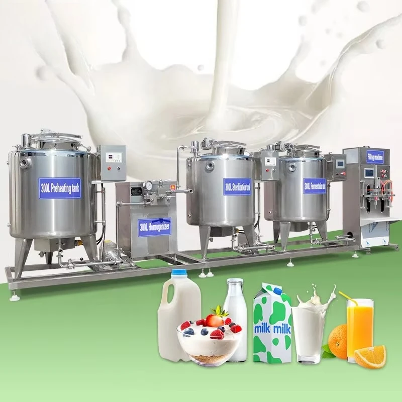 Customized Small Scale Milk Yogurt Dairy Powder Process Machine UHT Industrial Plant Production Line Complete Processing Unit