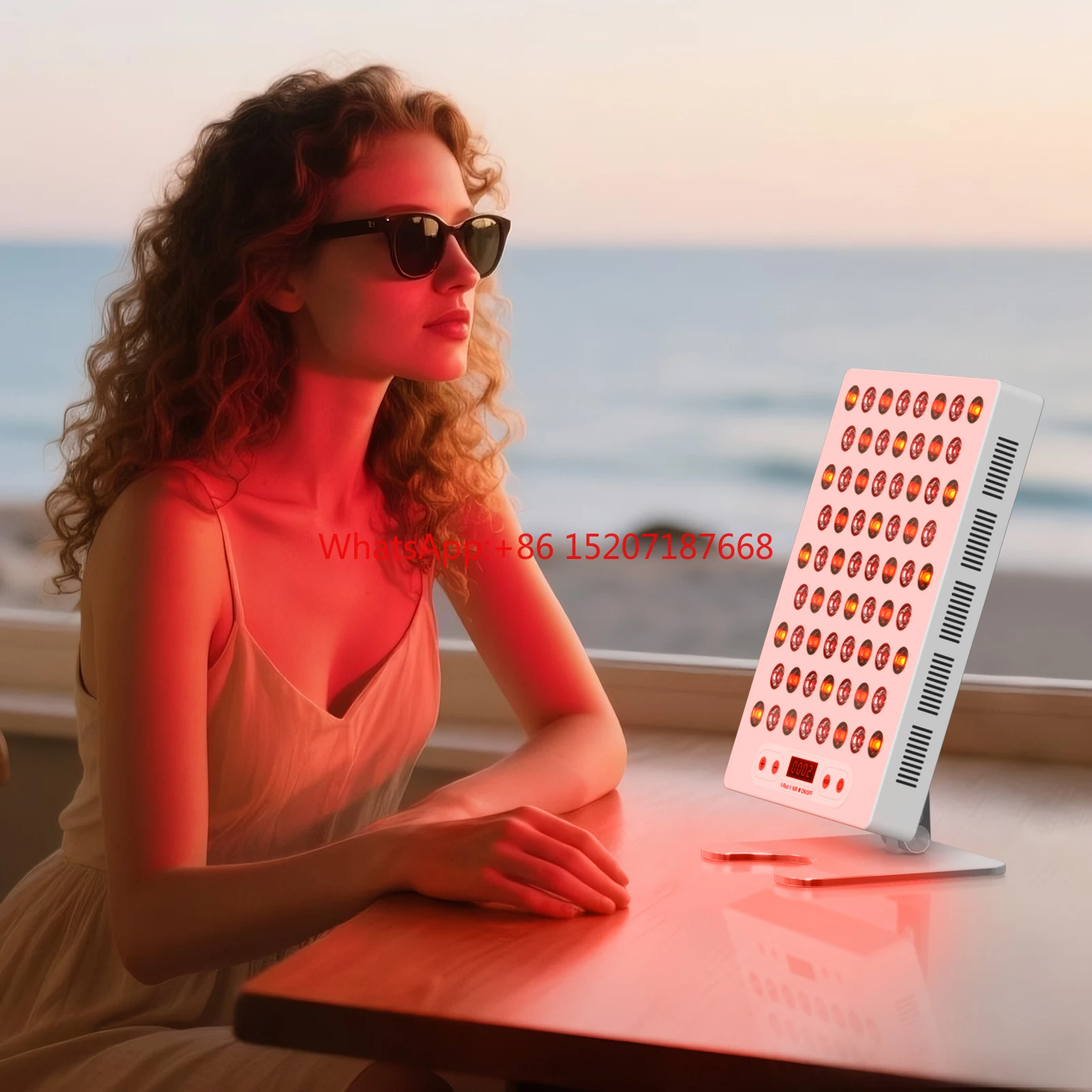 Nuevo Panel de terapia de escritorio de 340W, luz roja, terapia portátil Flexible, luz infrarroja, Panel de terapia de luz roja