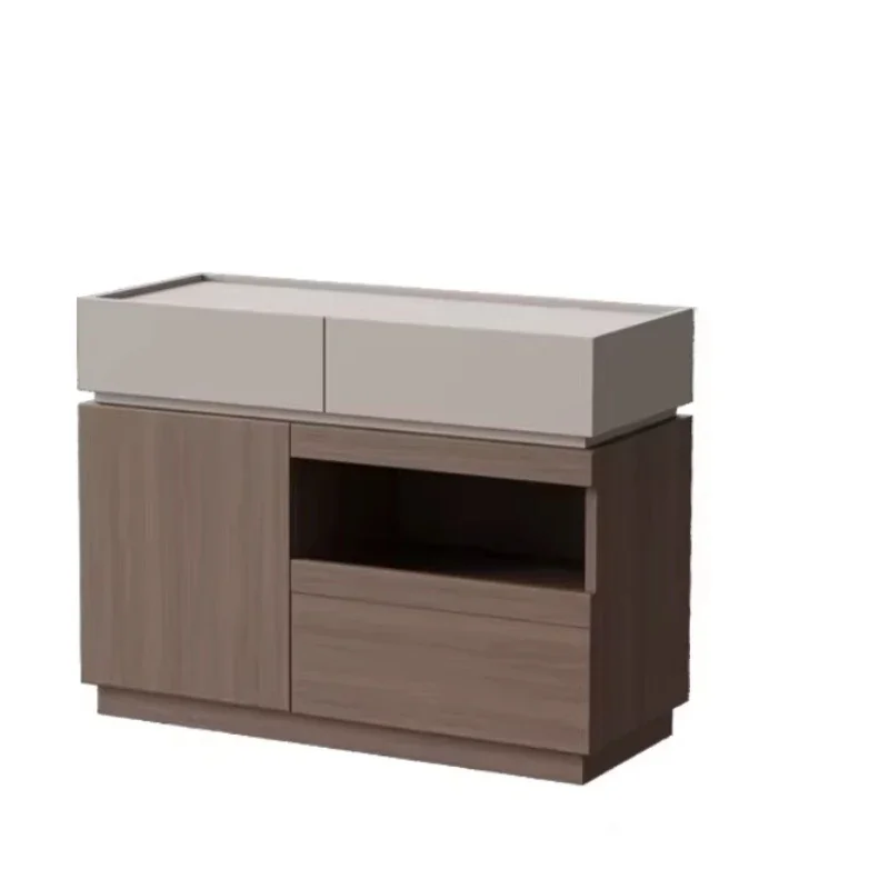 Couch side few lockers Italian minimalist fish tank cabinet Load-bearing cabinet Solid wood side cabinet Small size corner few