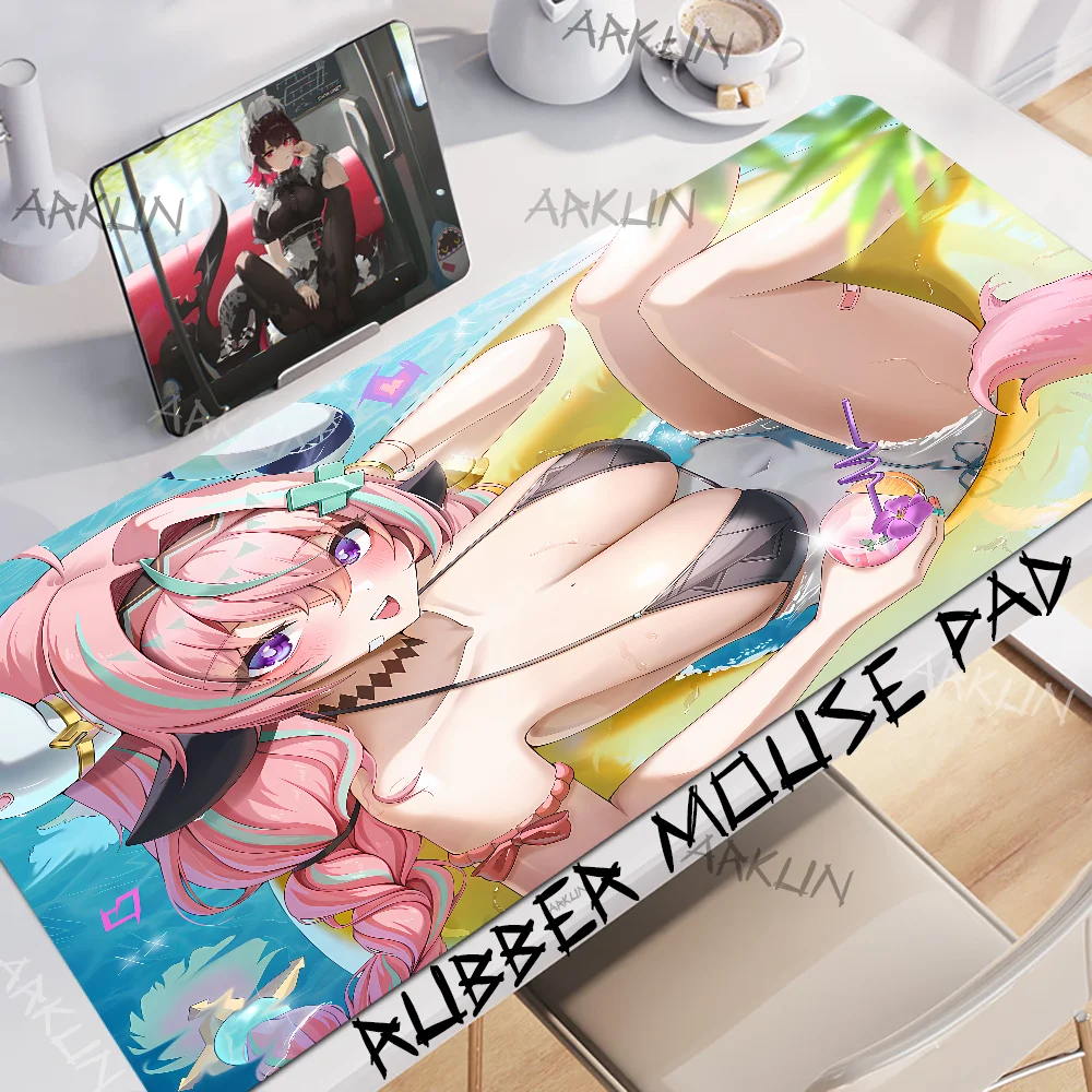 

Hot Kawaii Varesa Cool Genshin Impact Gaming Mouse Pad Gamer Desk Mat Large Keyboard Pad Xll Carpet Computer Table Surface Mat