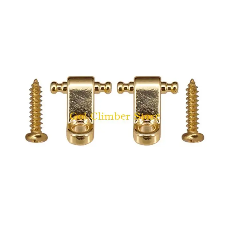 Q84C 2 Pcs Guitar String Guide String Retainer with Screws Guitars Bass String Guides