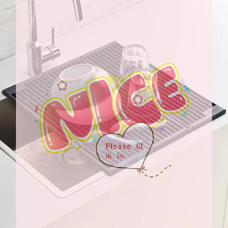 

【BA】Folding Kitchen Sink Drainer Splash Proof Storage Basket Collapsible Organizer for Bar Counter Home Kitchen