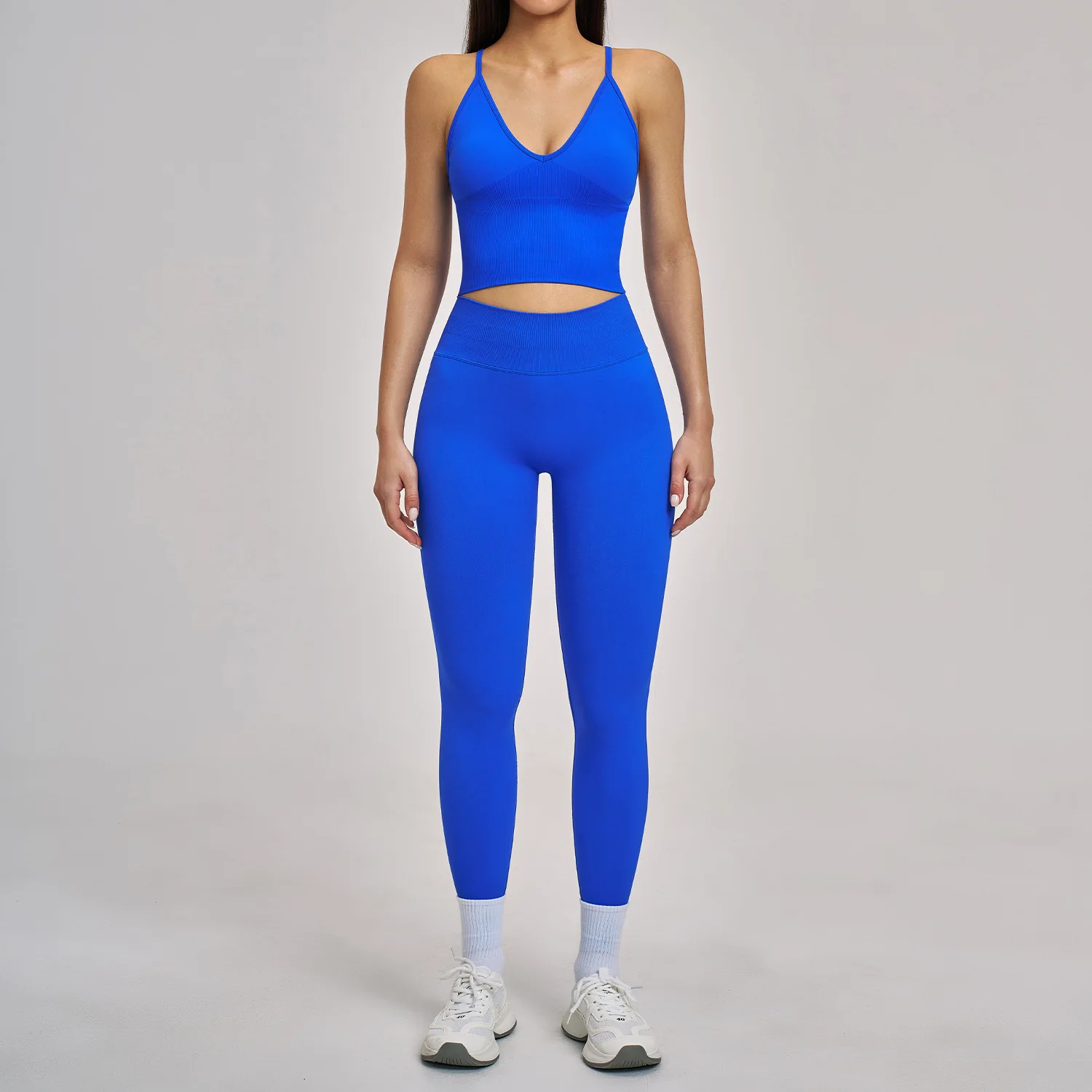 Seamless Yoga Suit 2PCS Women Sports Bra High Waist Leggings Shorts Outfits Gym Fitness Set Push Up Workout Clothes Sportswear