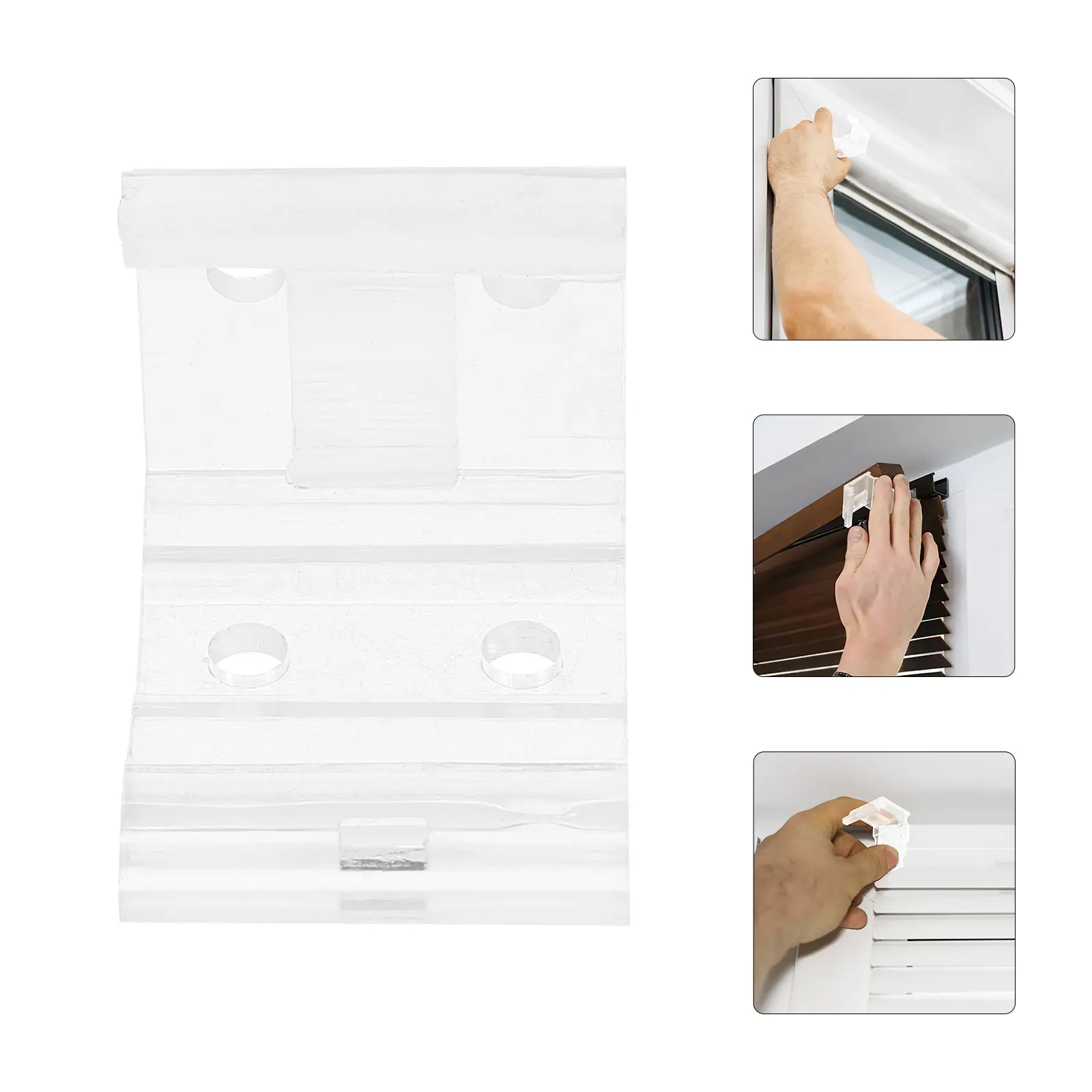 

2Pcs Vertical Blind Fixing Bracket Strong ABS Clamping Force Easy Installation Blinds Mounting Holder Blind Bracket
