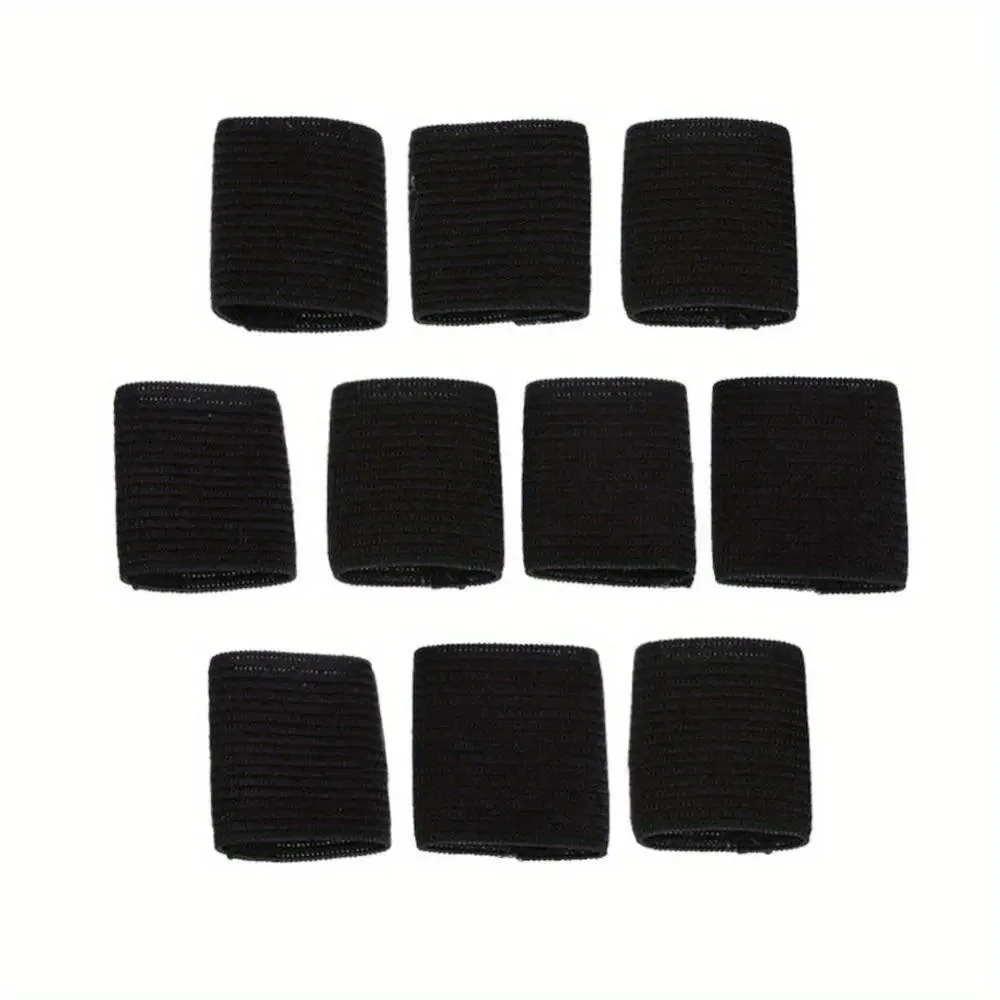 10 шт., эластичная защита для пальцев, поддержка артрита, спортивная помощь, прямая обертка, баскетбольные эластичные ленты, защита пальцев