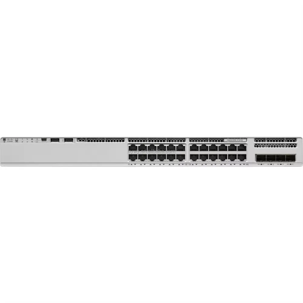 C9200L-24T-4G-E 9200L switches Gigabit Ethernet 24 Port PoE+ Modular uplink Network Advantage switch C9200L-24T-4G-E