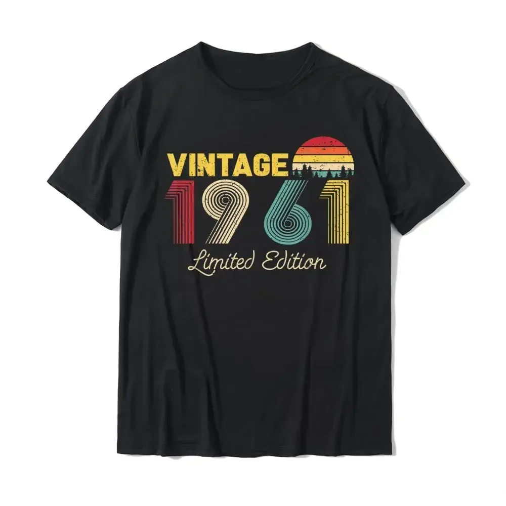 Camisas Custom T Shirts Discount Cotton Men's T Shirt Normal Vintage Limited Edition 1961 Funny 60th Birthday Vintage tops new