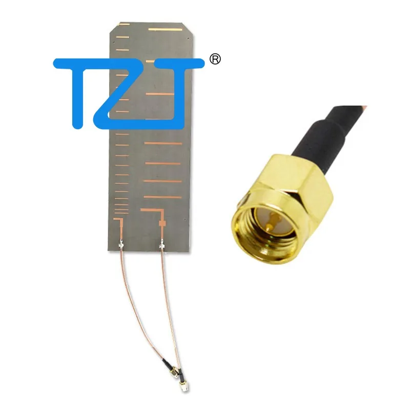 

TZT 2.4G+5.8G/900M 1.5G 2-in-1 High-Gain Drone Directional Antenna High Frequency PCB (with SMA Male Connector/RP SMA Male)