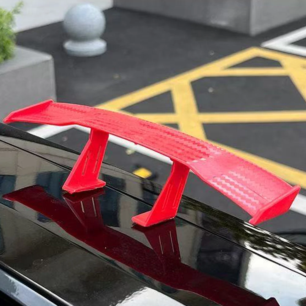 

For CHANGAN Deepal G318 2025 2026 Mini Small Tail Carbon Fiber Pattern Non Perforated Car Top Wing ABS Personalized Decorative