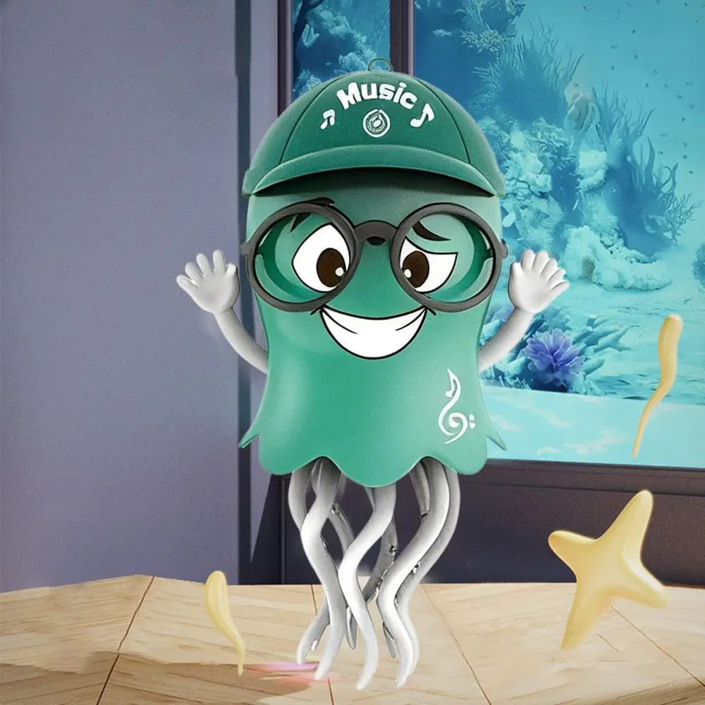 Brinquedo de polvo de dança com luz led, evitação automática de obstáculos, torção de oito garras, dança mágica de polvo, dança de engatinhar